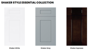 ชุดตู้ครัวไม้เนื้อแข็งสไตล์เขย่าสีเทาพร้อมประกอบดีไซน์โดยตรงจากโรงงานในเวียดนาม - Product Image 4