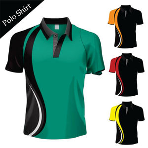 Camiseta de Golf Personalizada para Hombre con Logotipo Frontal Impreso Digitalmente, Manga Corta, Antiarrugas, Transpirable, Corte Regular, Servicio OEM - Product Image 1