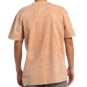 T-shirts courts pour hommes en jersey 100% coton, de qualité supérieure, grammage lourd, écologiques, nouveau design, effet délavé à l'acide, fabriqués au Pakistan - Product Image 2