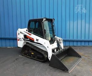 รถตักล้อยาง BBOBCAT T450 ปี 2019 แบบตักหน้าและตักด้านข้าง ขนาด 35 ตัน เครื่องยนต์แคตเตอร์พิลลาร์ พร้อมปั๊มไฮดรอลิก TCM มอเตอร์ ลูกปืน และเกียร์ - Product Image 1