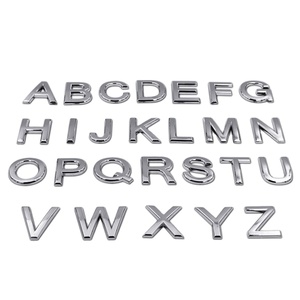 Adesivi Professionali Personalizzati Cromati Argento Elettroplaccati 3D con <span class=keywords><strong>Lettere</strong></span> e Numeri <span class=keywords><strong>per</strong></span> <span class=keywords><strong>Auto</strong></span> Indonesiane - Product Image 3