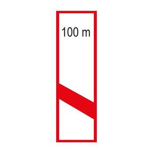 Señalización Reflectante Triangular Izquierda T-30B para Cruce Ferroviario - Product Image 1