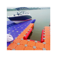 Ponton flottant en plastique de plate-forme modulaire marine de dock flottant de jet ski pour le bateau