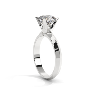 Anillo de compromiso de cojín Lab Grown Diamond 1.CT en oro blanco rosa amarillo de 10K 14K 18K para fiestas y aniversarios - Product Image 6