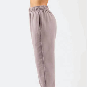 Fabricación personalizada de piel de felpa Stacks pantalones de Invierno en Blanco pantalones de lana Unisex de talla grande pantalones de hombre - Product Image 4