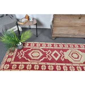 Alfombra clásica vintage turca de gran área, estilo Kilim rectangular de 9x12 con grosor de 10mm para tonos rojos y beige de 940 pies - Product Image 2