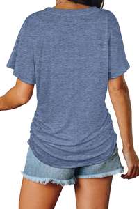 Camiseta de mujer con logotipo personalizado Fabricante Último diseño Camiseta de mujer 100% algodón Color sólido Camiseta de mujer hecha en Pakistán - Product Image 4