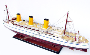 RMS EMMPRESS of BRITAIN WOODEN MODEL BOAT_ WOODEN HANDICRAFT MODEL - Product Image 6