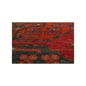 Alfombra de Lana Anudada a Mano Kiaan, Rojo Naranja Paem-1508, Diseño Geométrico Abstracto, Kilim Rectangular Grande 9x12, para Entrada del Hogar, Hecha a Mano - Product Image 3