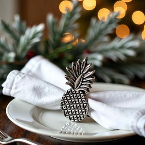 Juego de servilleteros de metal pulido de diseñador para arreglos de mesa de comedor de fiesta de boda de lujo - Product Image 3