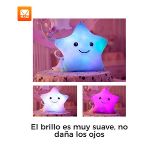 Soft Baby <b>Star</b> Plush Pillow <b>Cushion</b> with LED Light - Assorted Colors - Product Image 5