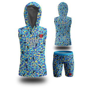 Ensembles de maillots de football drapeau américain respirant pour garçons conçus sur mesure Uniformes 7V7 de grande taille Zip Vêtements de football américain - Product Image 6