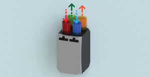 Ventilador de Recuperación de Calor por Contraflujo de 8 Vías, 375m3/h, con Conductos, Alta Eficiencia, Cuerpo de EPP, para Sistemas HVAC en Hoteles y Oficinas - Product Image 3