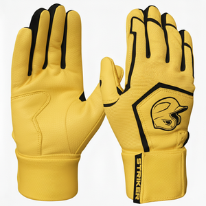Gants de frappe de baseball en cuir numérique à flux d'air personnalisés en gros, traction de la paume, amortissement, souples - Product Image 2