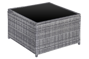 Hot Seller Modern Comfortable Waterproof Outdoor Rattan Sofa Set Tempered Glass Table Top Polyester Cushion Hotel Garden Patio - Product Image 3