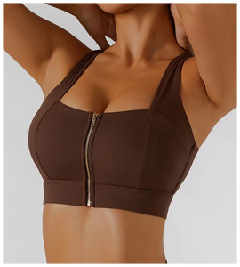 ¡Novedad de 2023! Sujetador Deportivo Ligero transpirable para gimnasio, Yoga, secado rápido, alto para impacto, cremallera frontal ajustable para corredores Plus - Product Image 6