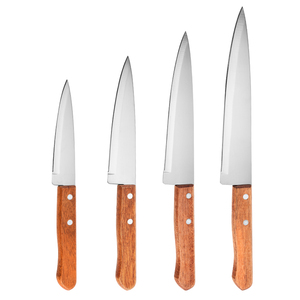 มีดทำครัวสแตนเลสมีดหั่นเนื้อด้ามไม้บริการ ODM - Product Image 4