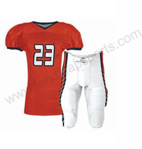 Ensembles d'uniformes de football américain personnalisés 100 % polyester respirant grande taille à manches courtes, nouveau design par sublimation 7 contre 7 - Product Image 3