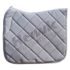 Meilleur prix Tapis de selle tout usage à paillettes blanches de qualité supérieure pour les courses de chevaux et les sports équestres - Product Image 1