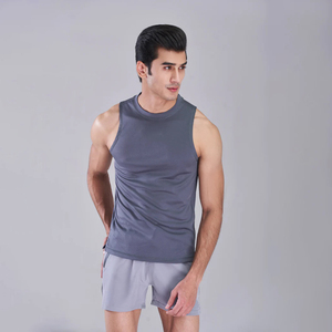 Débardeur sans manches de couleur unie, respirant et personnalisé, prix bon marché, style dernier cri pour hommes - Product Image 1