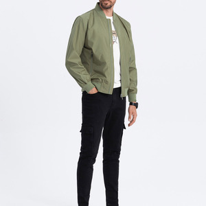 Chaqueta Bomber Impermeable y Transpirable con Cuello Alto para Hombre, Diseño de Burbujas en la Parte Delantera, Estilo Urbano, Personalizable con Estampado - Product Image 3