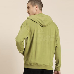 Sudadera con capucha de mezcla de algodón suave para hombres con ajuste relajado y estilo pulóver Sudadera con capucha informal para hombres - Product Image 2