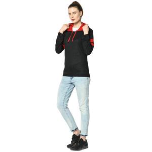 Pull-over à capuche personnalisé pour femmes Logo personnalisé à manches longues fermeture éclair complète tricoté polaire Vêtements femmes élégant à capuche tricot - Product Image 3