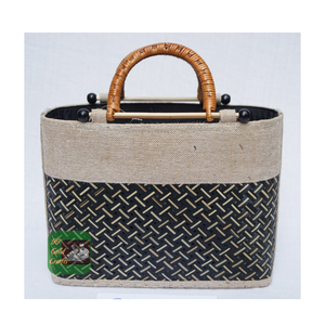 BOLSO DE PAJA TEJIDO ECO FRIENDLY PARA MUJER VENTA CALIENTE BOLSO DE PLAYA DE MATERIAL NATURAL REGALO DE MODA AL POR MAYOR BARATO - Product Image 5