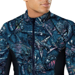 Vêtements de sport à manches courtes conçus pour la salle de sport et l'entraînement Rash Guard Vêtements en tissu extensible respirant pour les arts martiaux Rash Guard - Product Image 3