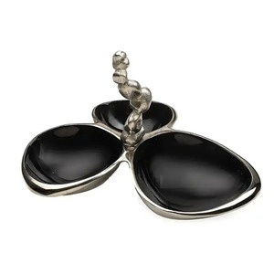 ชามสลัดโลหะทำมือดีไซน์โบราณ ของตกแต่งบ้าน ชามเสิร์ฟผลไม้ ของหวาน - Product Image 2