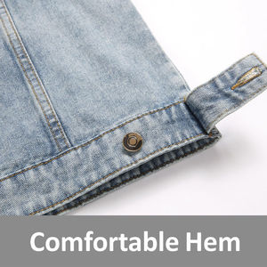 Chaleco Vaquero Transpirable para Hombre, Superventas, Diseño Personalizado con Logotipo, Alta Calidad, Moderno, Casual, Sin Mangas, OEM, 100% Algodón - Product Image 3