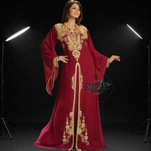 2025 khiêm tốn cộng với kích thước abaya phụ nữ hồi giáo ăn mặc bán buôn Arab Áo hồi giáo áo choàng theo phong cách quần áo Dubai abaya Chiều dài sàn Dài - Product Image 4