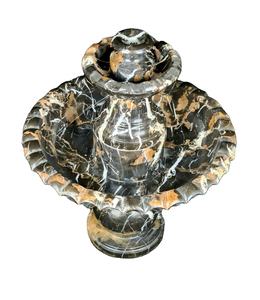 Fontaine en marbre Onyx fabriquée à la main, fontaine en marbre d'intérieur, fontaine d'eau en pierre de marbre - Product Image 2