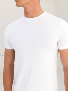 Collection de vêtements d'été, t-shirt à manches courtes pour homme de qualité supérieure, col rond, coupe ajustée, avec impression numérique, tissu tricoté, design uni - Product Image 2