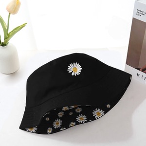 หมวกแก๊ปปกป้องแสงแดดสองด้านลายดอกเดซี่ขนาดเล็กหมวกตกปลาผ้าฝ้ายอเนกประสงค์หมวกนักเรียนยีนส์สำหรับล้างกลางแจ้ง - Product Image 5