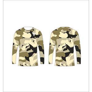 <b>Men</b> Olive Ice <b>Blue</b> Camouflage Long Sleeve T <b>Shirt</b> Abstract Multi Tone Pattern Crewneck Trackstar OEM Private Label TSI-G05-P0835 - Product Image 4