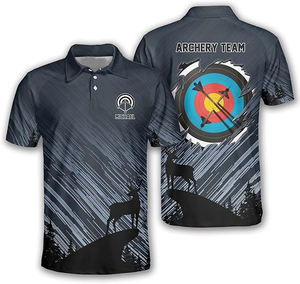 Chemises de tir à l'arc respirantes à séchage rapide Maillot d'équipe extensible de performance Oem personnalisé Tir en plein air - Product Image 4