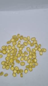 Piedra de gemas sintéticas de color amarillo claro - Product Image 3