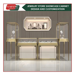 Vitrine d'exposition de <span class=keywords><strong>bijoux</strong></span> avec éclairage <span class=keywords><strong>LED</strong></span> personnalisé pour produits de joaillerie, affichage de couleurs vives et naturelles - Product Image 1