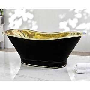 Construcción sólida de latón de las bañeras que mejora la estabilidad y la comodidad, regalos de inauguración de casa, accesorio de baño recién llegado - Product Image 1