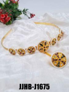 Venta al por mayor de bandas para el pelo, joyería de moda para mujer, boda, fiesta, Festival, hecho a mano, diseñador étnico, proveedor de joyería - Product Image 2