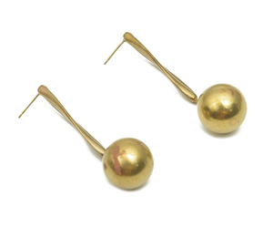 Boucles d'oreilles de dame de bijoux en laiton pour les articles de fête et les produits d'artisanat naturels polis brillants faits à la main - Product Image 1