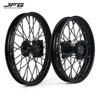 Jeu de roues avant 14 pouces et arrière 12 pouces en aluminium CNC JFG, jantes et moyeux pour la modification de la moto électrique tout-terrain Yozma IN10, accessoires