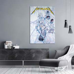 Modern Style Metallica 'And Justice for All' <b>Poster</b> Black Frame Paper Wall Art - Product Image 2