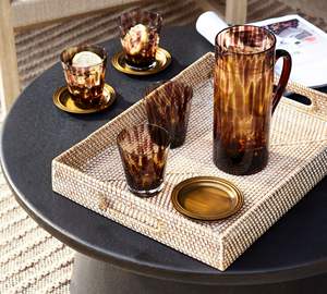 Classic Style Handmade Brass Golden Wine <b>Coaster</b> Economical Kitchenware Set Including Sustainable <b>Heated</b> Mats Pads Free Features - Product Image 2