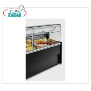 เคาน์เตอร์อาหารเย็น ควบคุมอุณหภูมิ +4+6C, แบบคงที่พร้อมรีเซิร์ฟ, กระจกตรงแบบคงที่, ลึก 78 ซม. - Product Image 2
