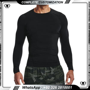 Camisa de compresión hecha a medida para hombre, camisetas deportivas de gimnasio para hombre - Product Image 3