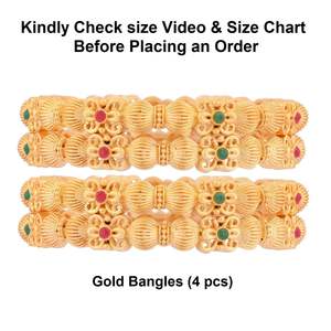 Bijoux indiens en gros, plaqués or, ethniques, floraux, pour mariage, fabricant, cristal, bracelet indien pour femmes - Product Image 3