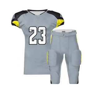 Conjunto de camiseta y pantalones de fútbol americano transpirable y duradero hecho de poliéster de alta calidad para equipos deportivos - Product Image 6