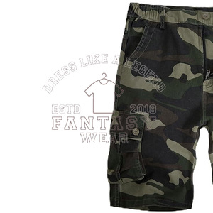 Pantalones Cortos Cargo Holgados de Verano de Alta Calidad FANTASY WEAR 2026, Pantalones Cortos Cargo de Color Sólido para Hombre, Certificación CE ISO - Product Image 3